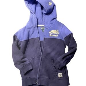 Roots Kids Hoodie - Purple and Black